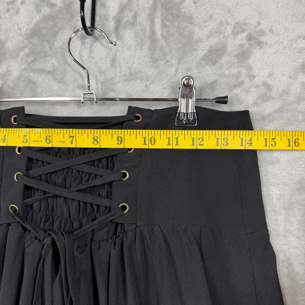 Scarlet Darkness Skirt/Top Womens M Black Gothic Steampunk Rein Fest Halloween